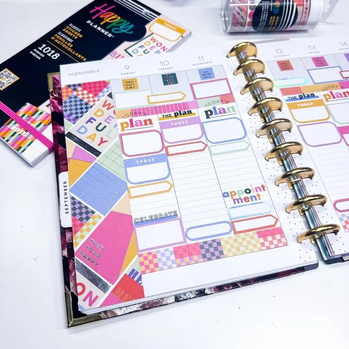 Happy Planner Building Blocks stickers lot 30 planches