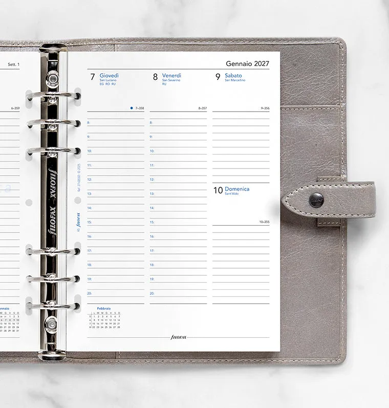 Filofax recharge agenda 2027 A5 semaine verticale italien