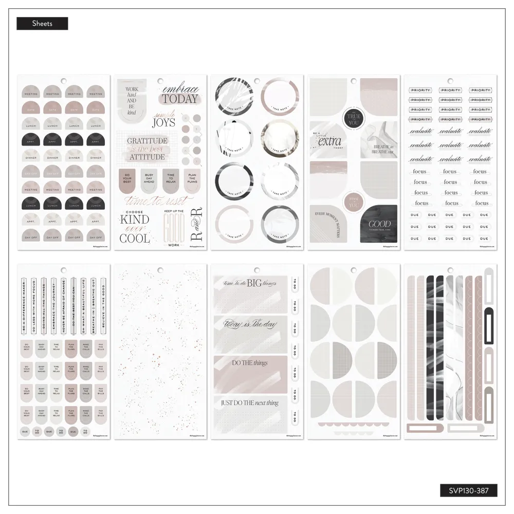 Happy Planner Aesthetique Teacher stickers Big 617 prof