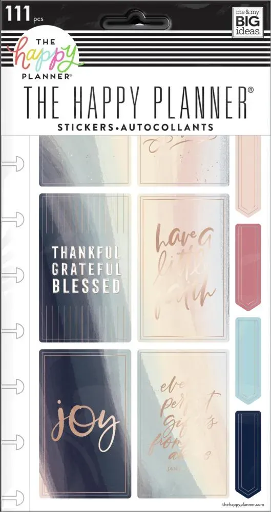 Happy Planner Joy Faith stickers foi 5 feuilles 111