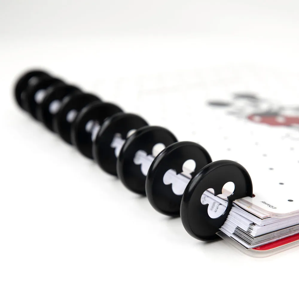 Happy Planner Mickey Mouse disques plastique Medium noir