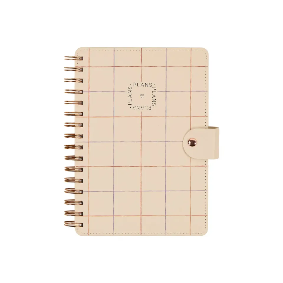 Happy Planner Citrine 2027 Soft Plaid agenda A5 pro 12 mois
