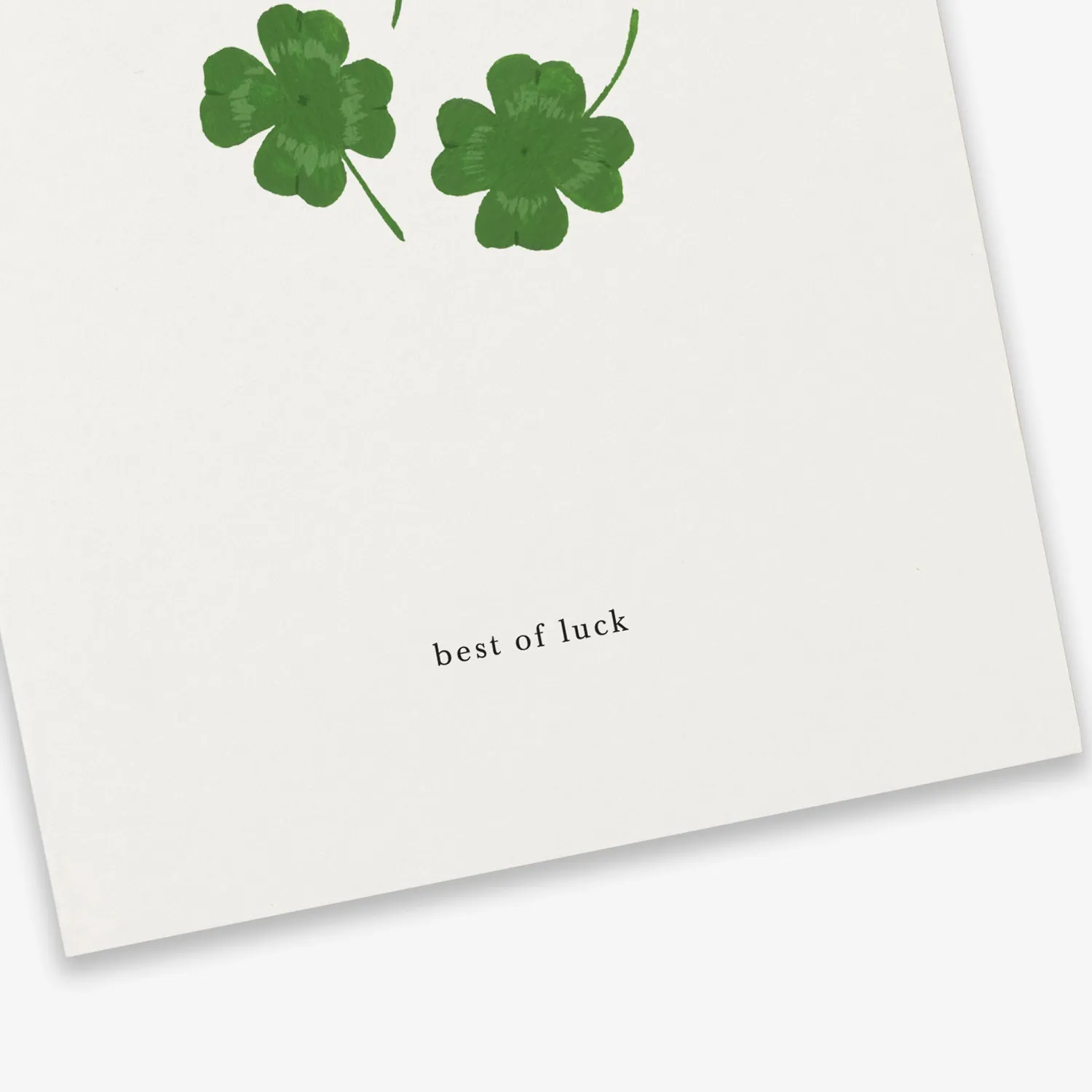 Kartotek Clover carte de vœux best of luck trèfle