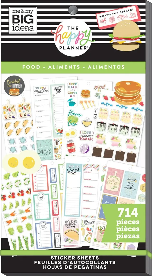 Happy Planner Value Pack stickers Yum Classic 714 pièces