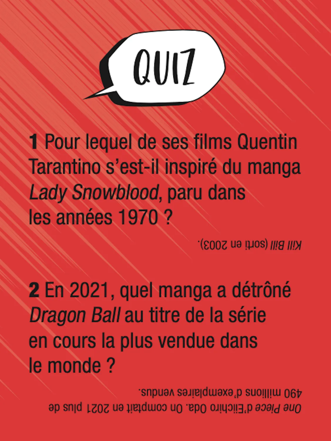 Boîte Quiz Manga jeu quiz 300 questions manga