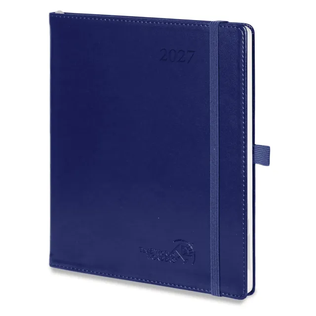 Poprun CELV7-27 agenda semainier 2027 souple bleu marine