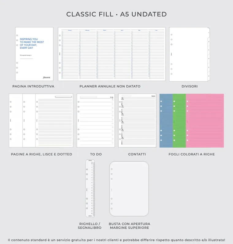 Filofax Norfolk organiseur A5 cuir anneaux 38 mm