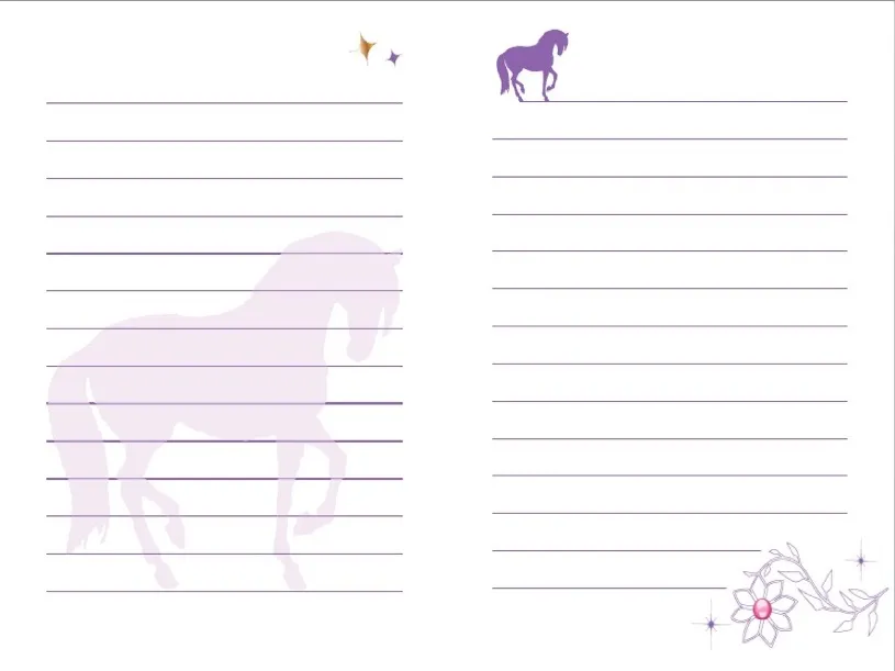 Animal Style Journal intime Cheval cadenas 75 pages paillettes