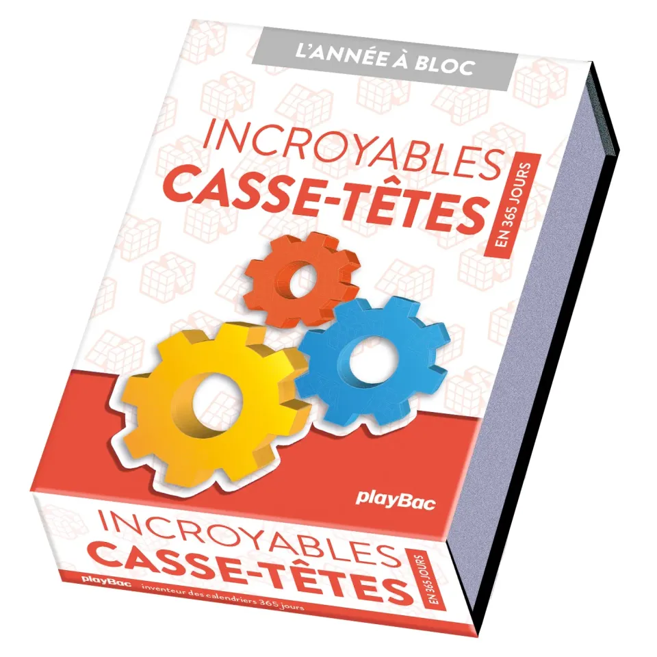 Frigobloc Incroyables Casse-têtes calendrier 365 jours à bloc