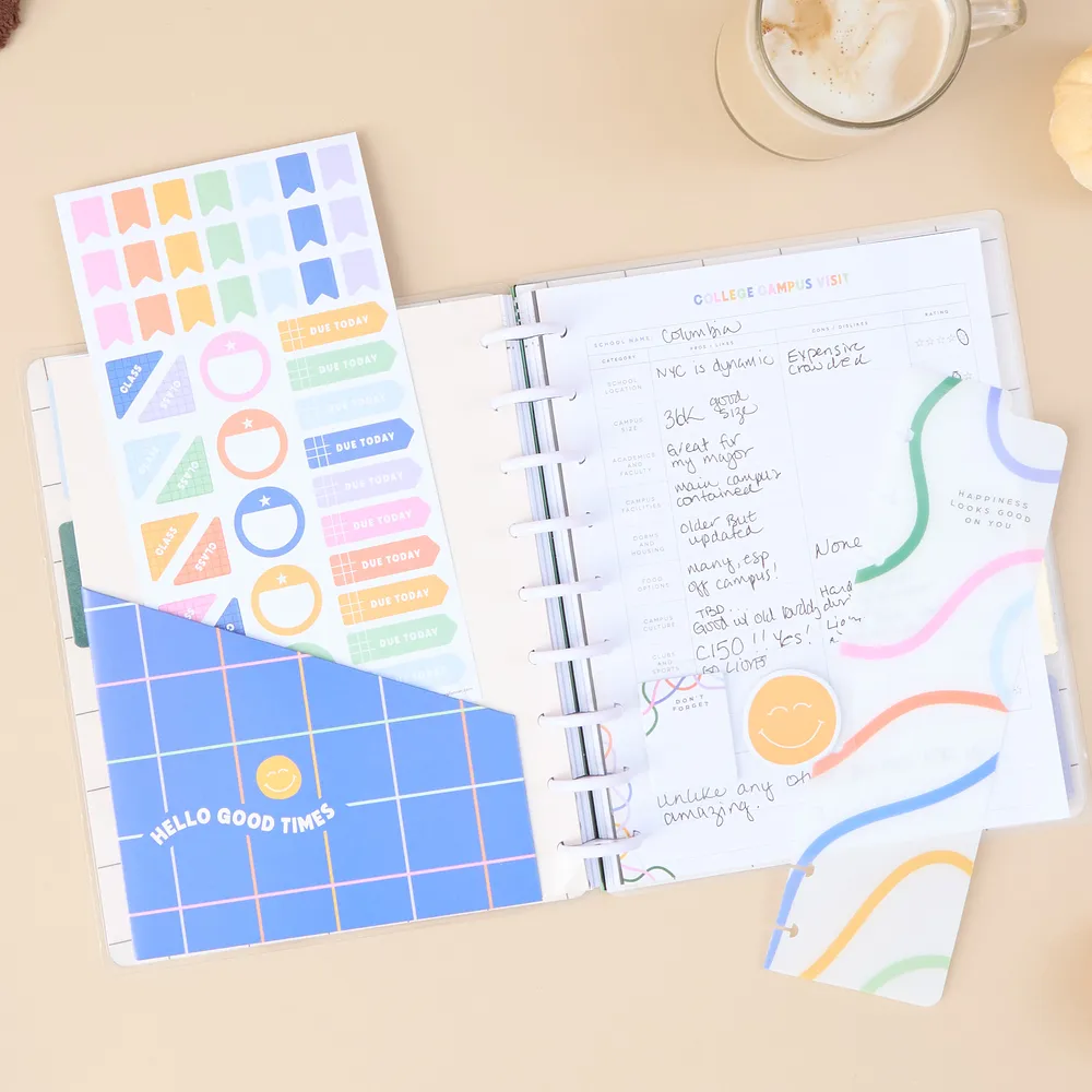 Happy Planner Off to College accessoires Classic 30 pages