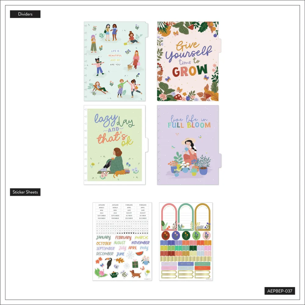 Happy Planner Squad Goals Big recharge agenda vertical 4 mois