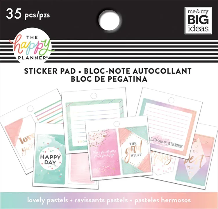 Happy Planner Lovely Pastels mini stickers pad 35