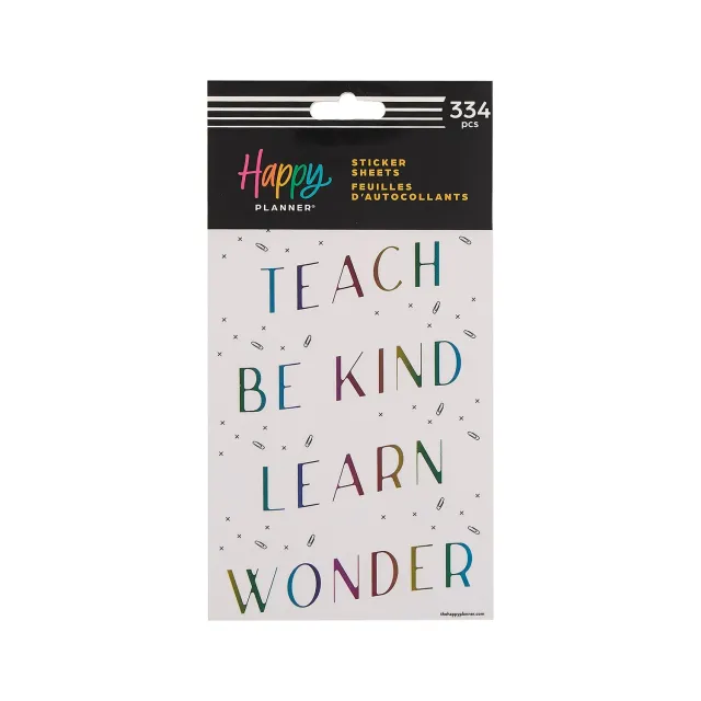 Happy Planner Classroom Plans stickers école 10 planches