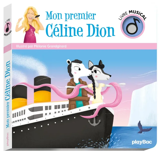 Frigobloc Mon premier Céline Dion livre musical 5 chansons