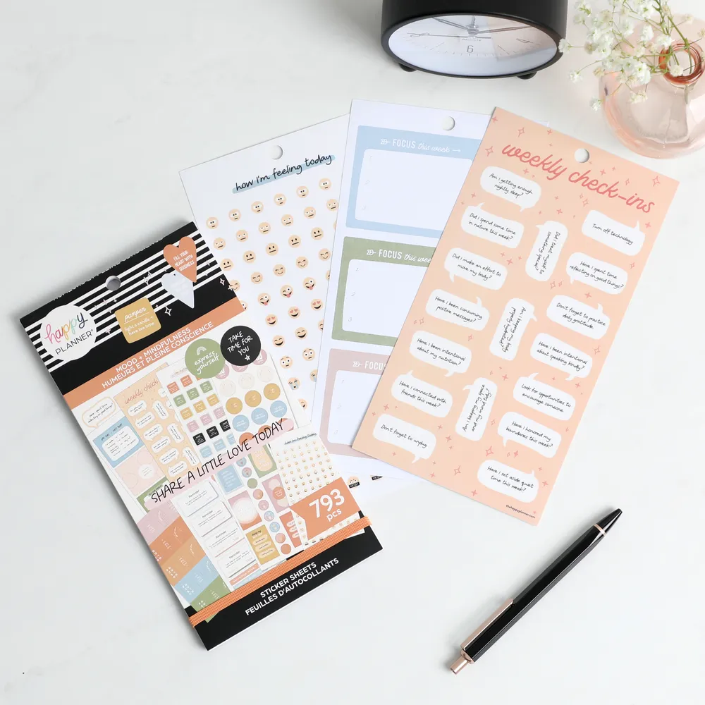 Happy Planner Mood Mindfulness stickers bien-être 793
