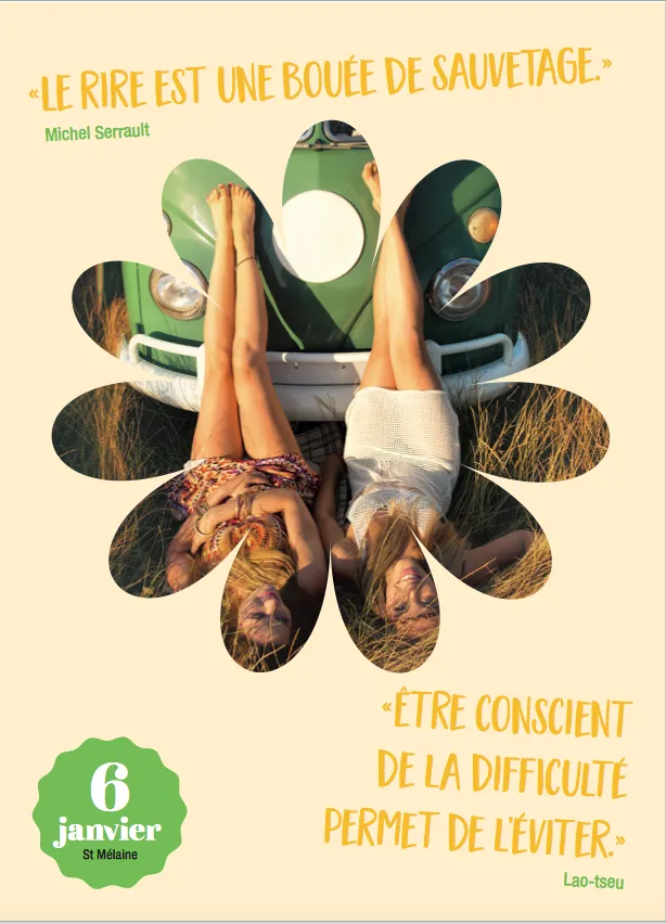 Frigobloc L'Année à Bloc Idées Positives éphéméride 365 jours