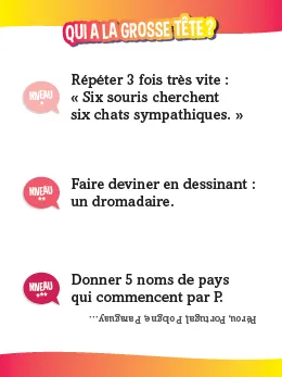 Frigobloc Incollables boîte quiz enfants contre parents
