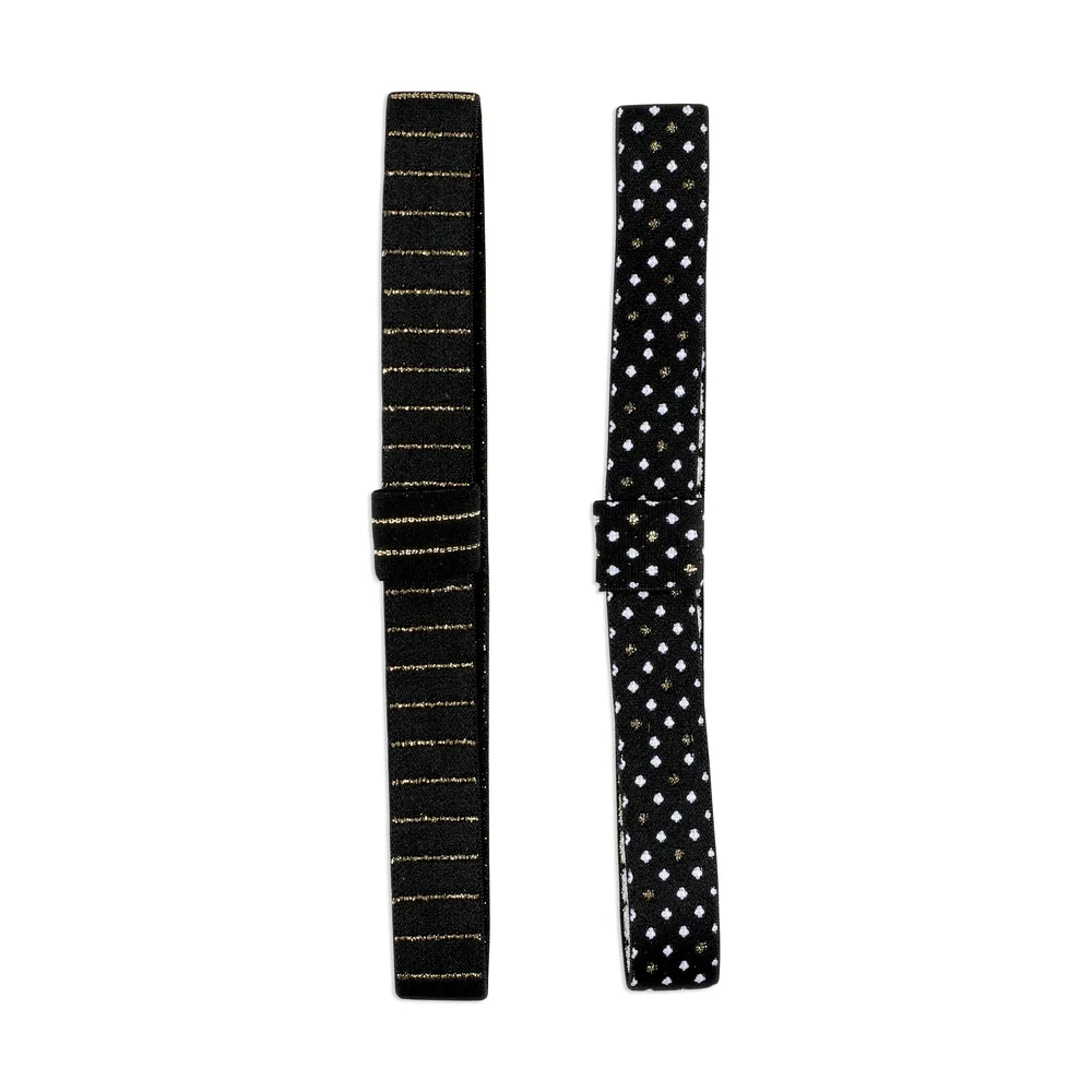 Happy Planner Black and Gold porte-stylo élastique lot 2