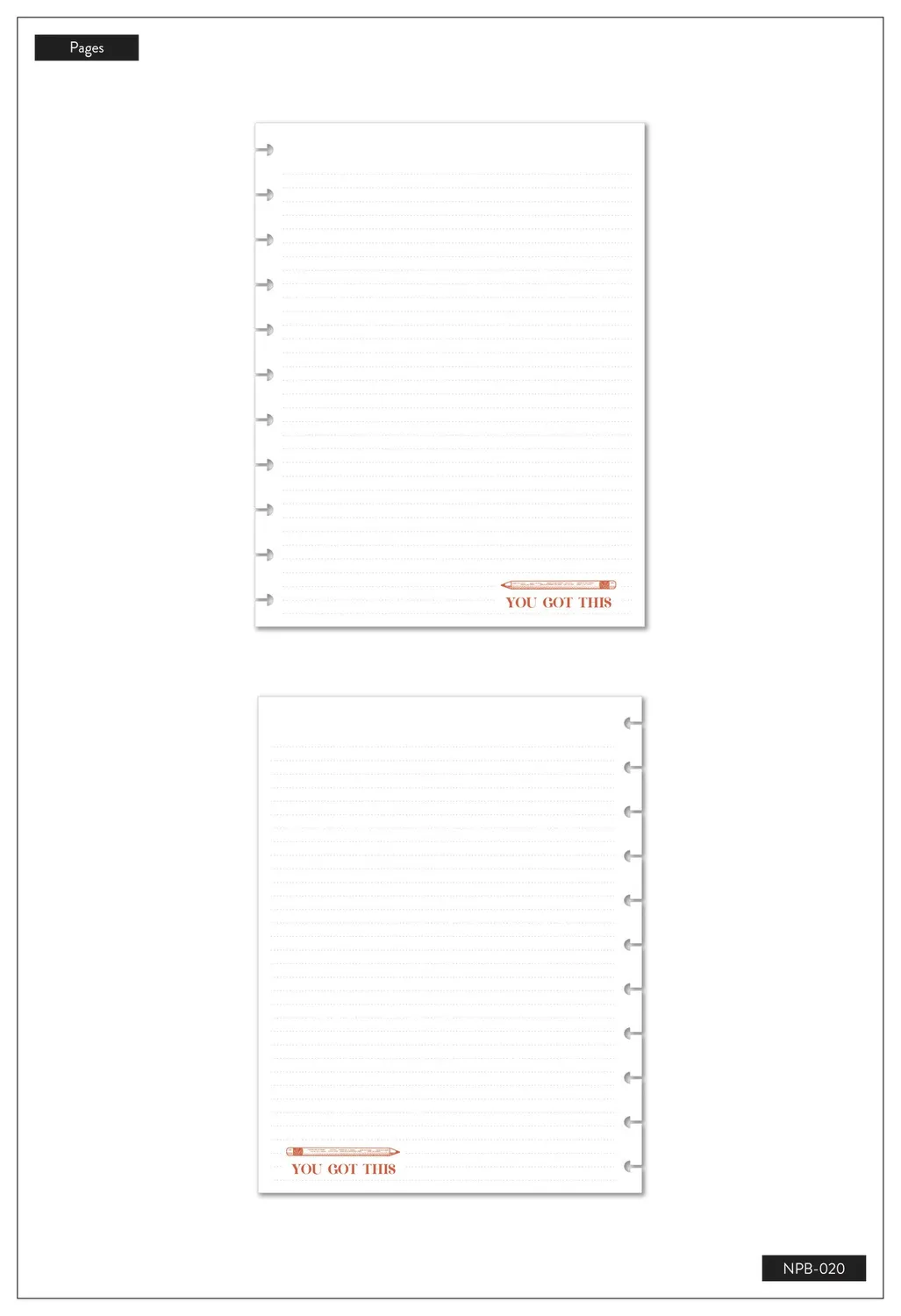 Happy Planner Brave Inspired Teacher carnet Big pointillé