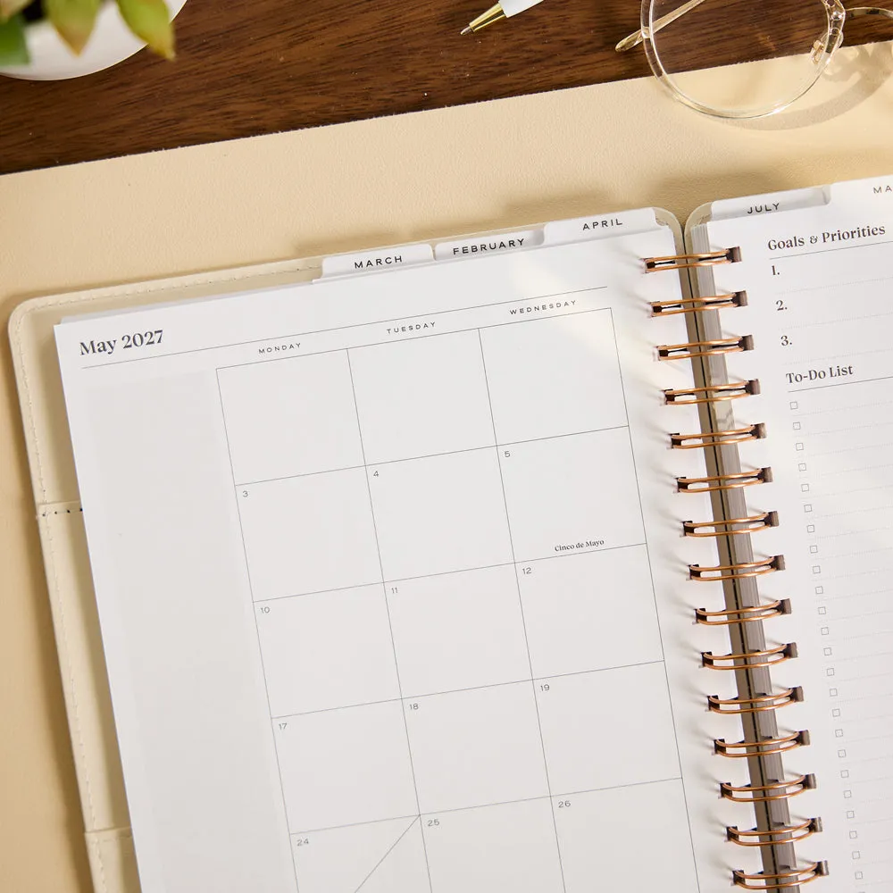 Happy Planner Citrine 2027 agenda spirale Classic pro 12 mois