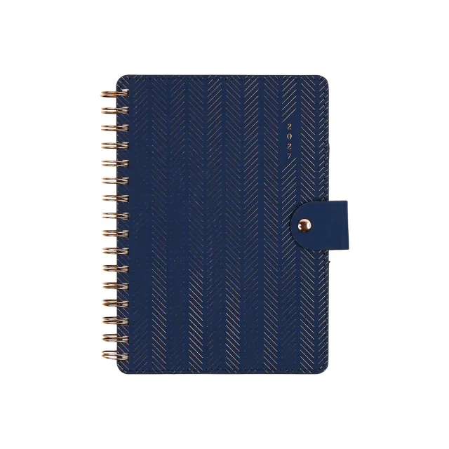 Happy Planner Citrine 2027 agenda spiralé A5 pro bleu marine