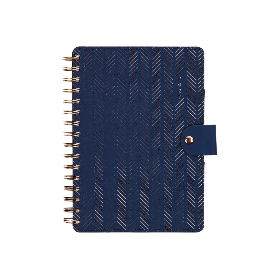 Happy Planner Citrine 2027 agenda spiralé A5 pro bleu marine