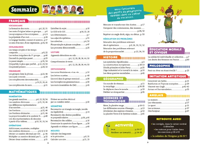 Frigobloc Incollables CM2-6e cahier vacances 10-11 ans