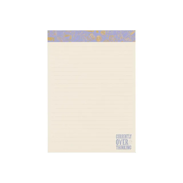 Happy Planner Pajama Plans bloc notes ligné bords dorés