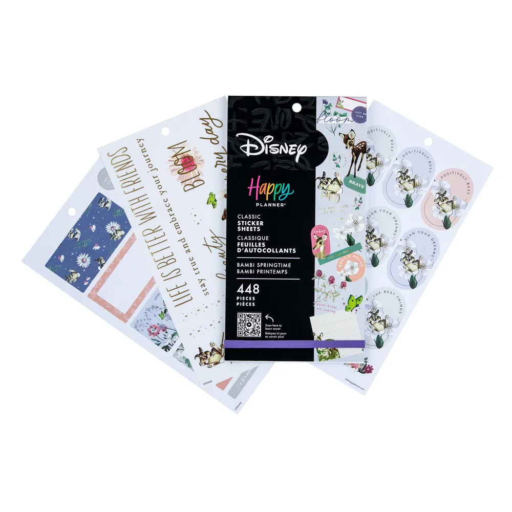 Happy Planner Disney Bambi Springtime stickers 448 pcs
