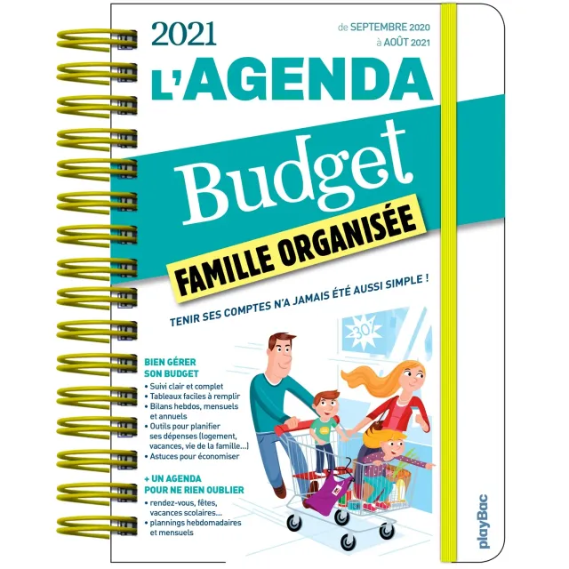 Frigobloc Agenda du budget 2021 agenda familial dépenses mensuelles