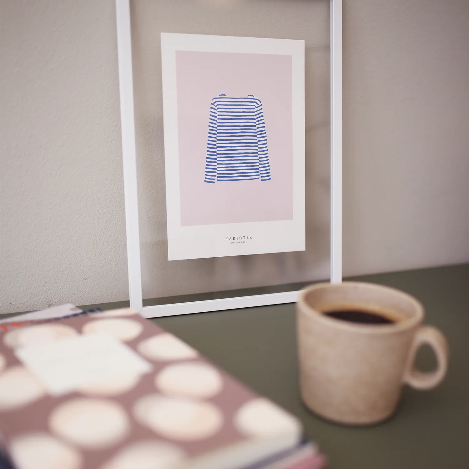 Kartotek Sweater Blue carte A5 poster bleu
