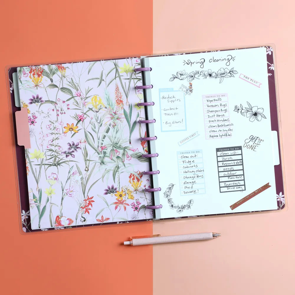 Happy Planner Spring Botanicals bundle carnet stickers floral