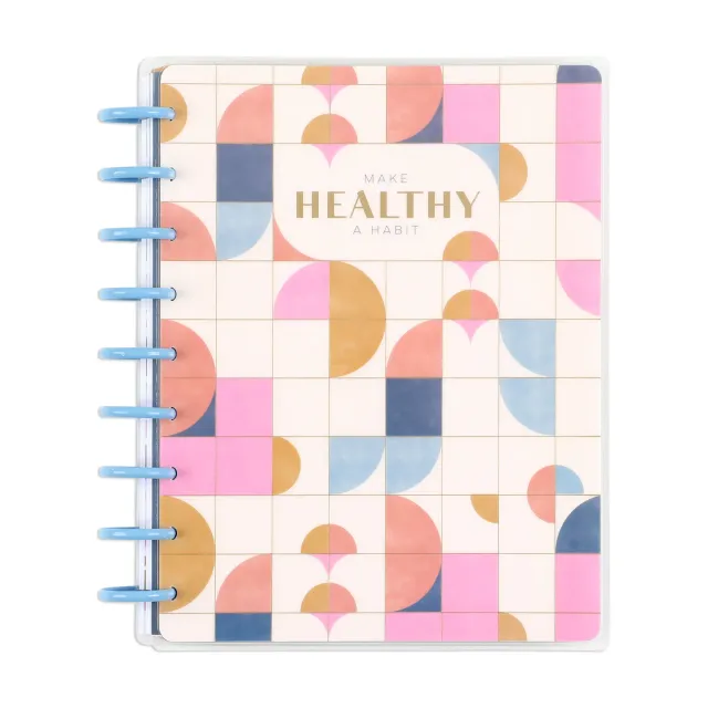 Happy Planner Bold Tiles Classic carnet fitness guidé 80 feuilles