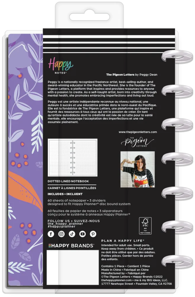 Happy Planner Love is Love carnet à disques mini pointillé
