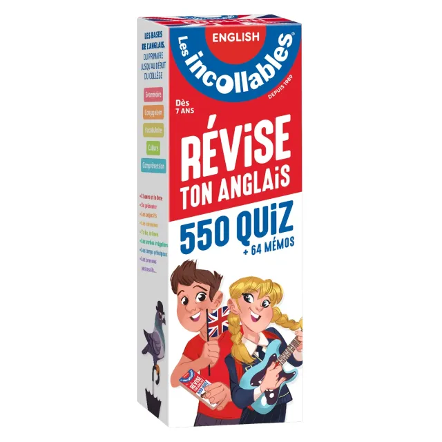 Frigobloc Incollables Révise ton anglais éventails 7-12 ans quiz