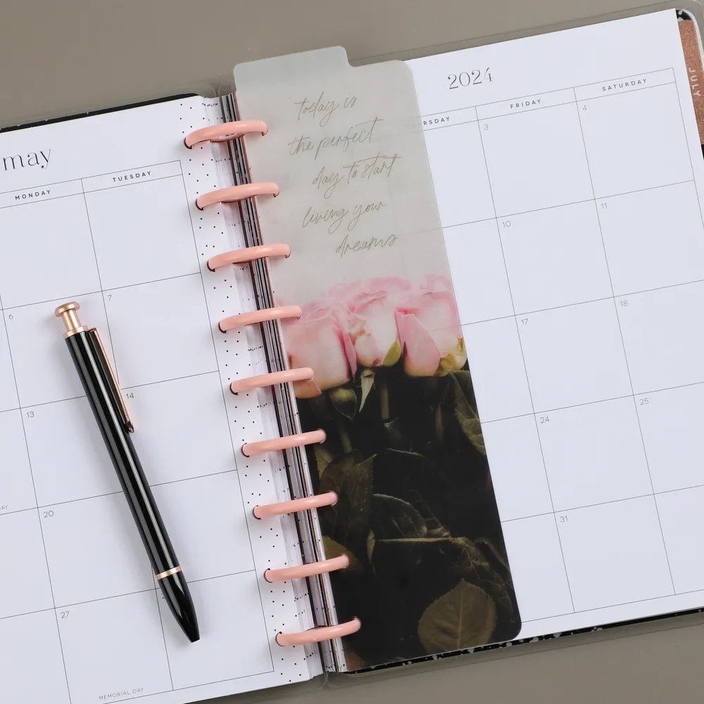 Happy Planner Moody Florals marque-pages Classic lot 3