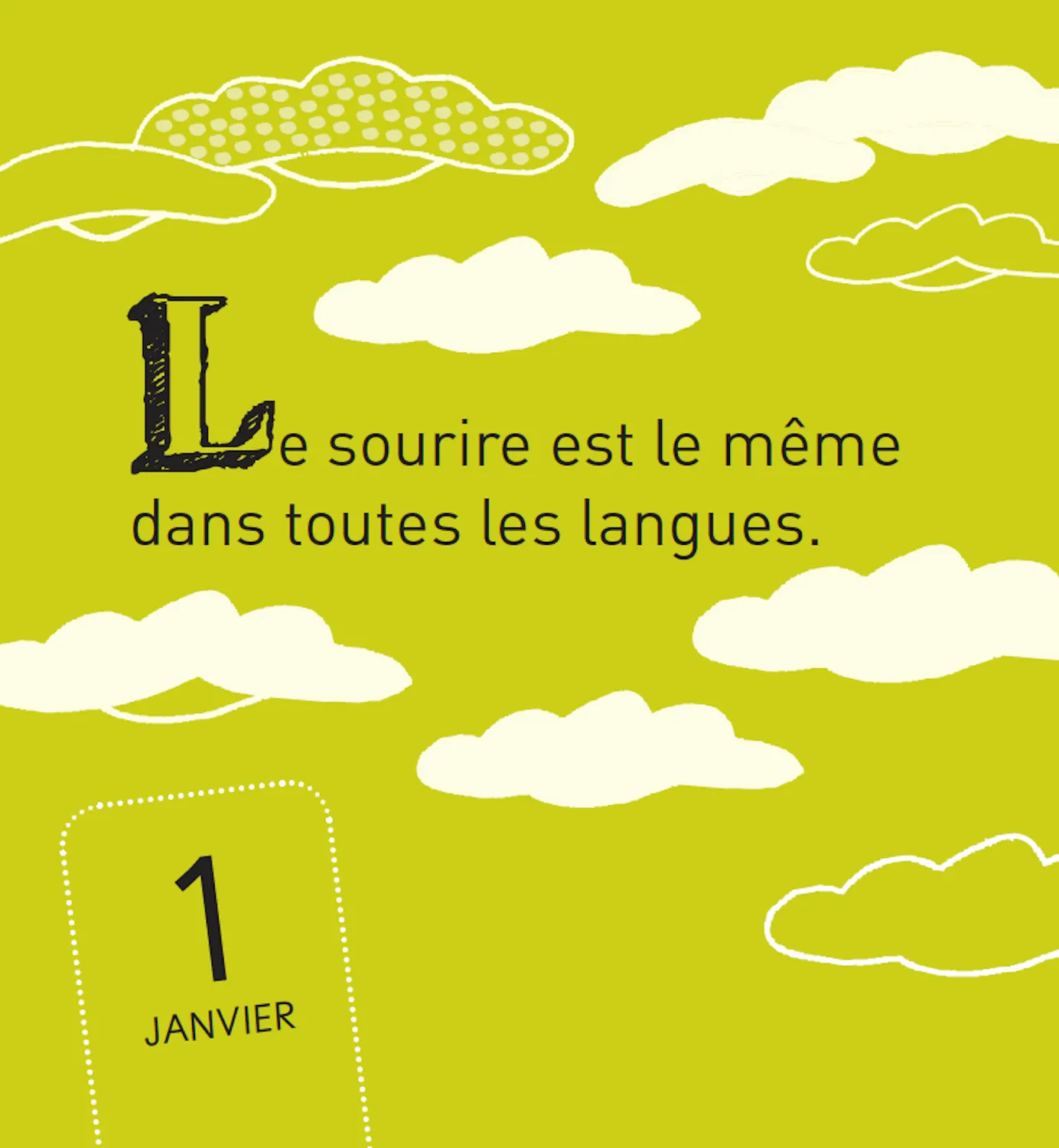 Frigobloc 365 jours de bonheur mini calendrier positif