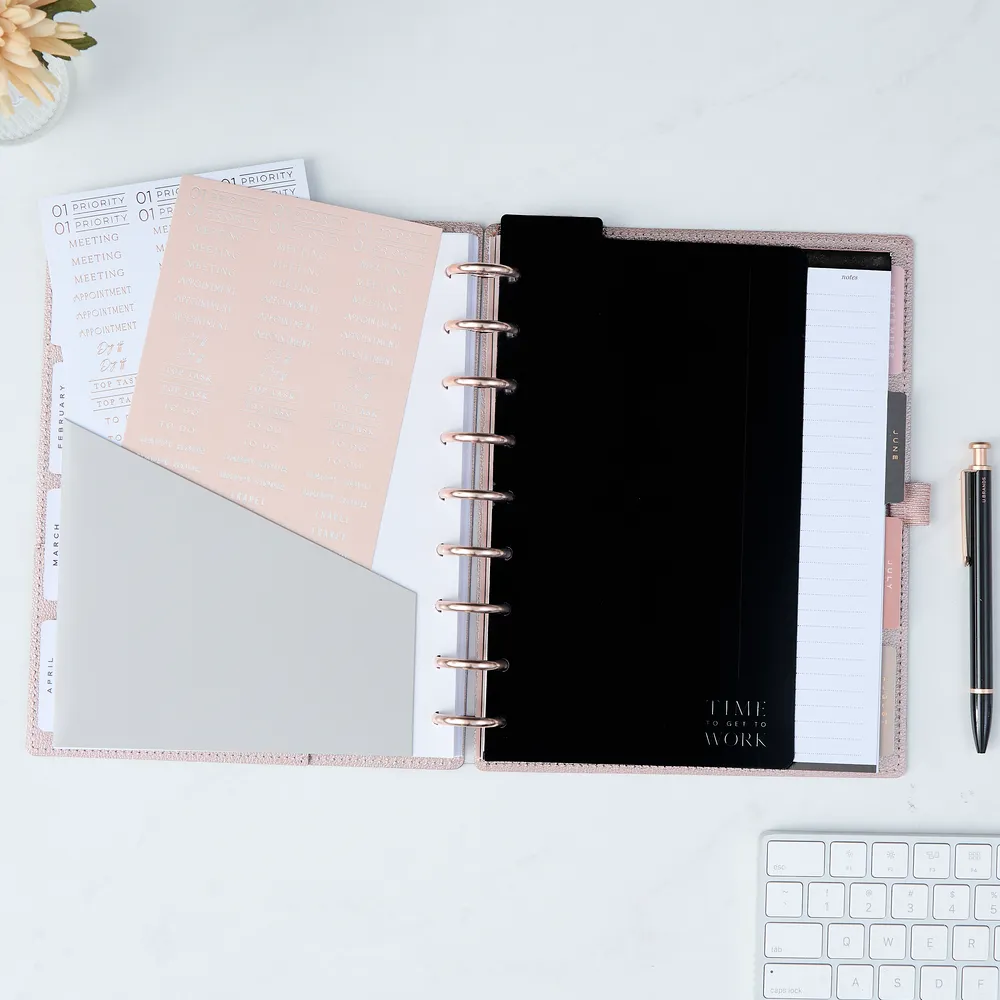 Happy Planner Work Life Onyx pack accessoires Classic noir