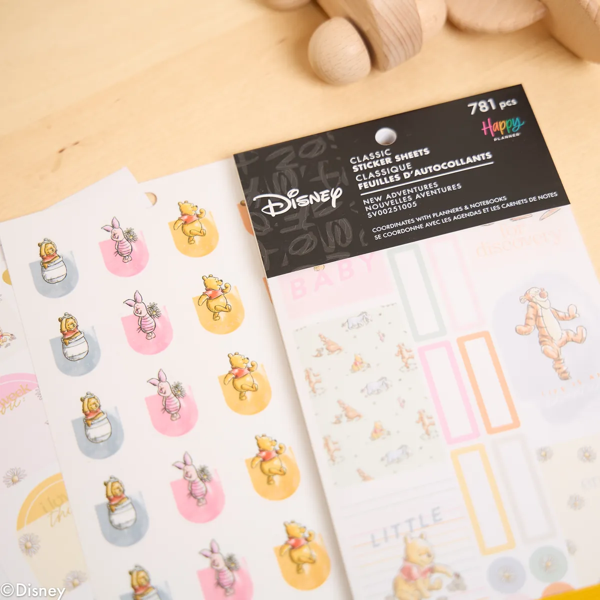 Happy Planner Disney Winnie the Pooh Baby stickers 30 feuilles 781 pièces