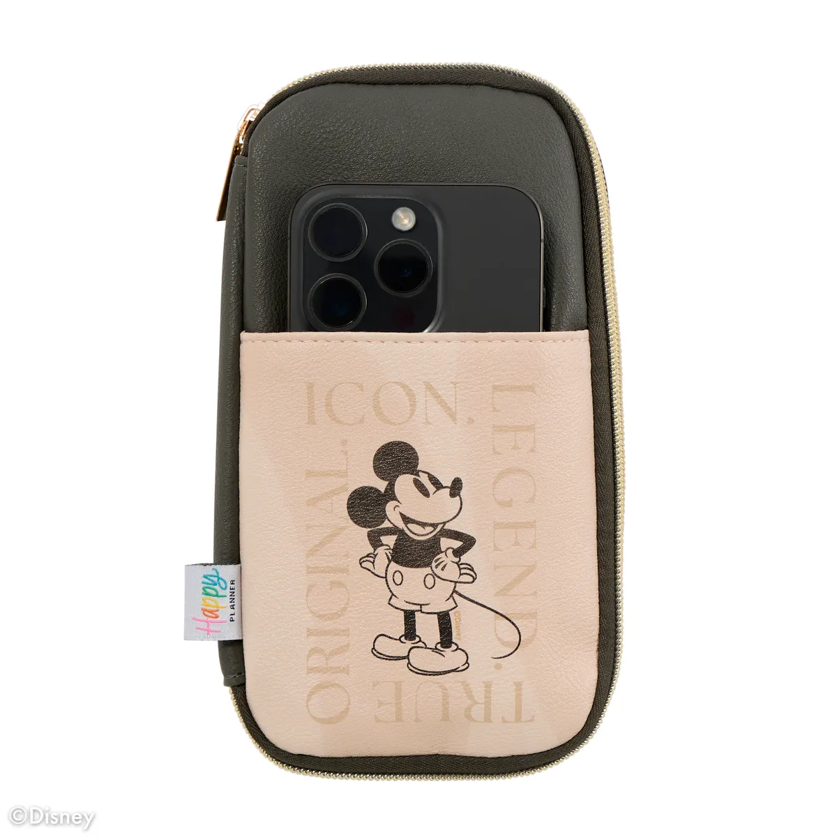 Happy Planner Disney Mickey trousse zippée à élastique