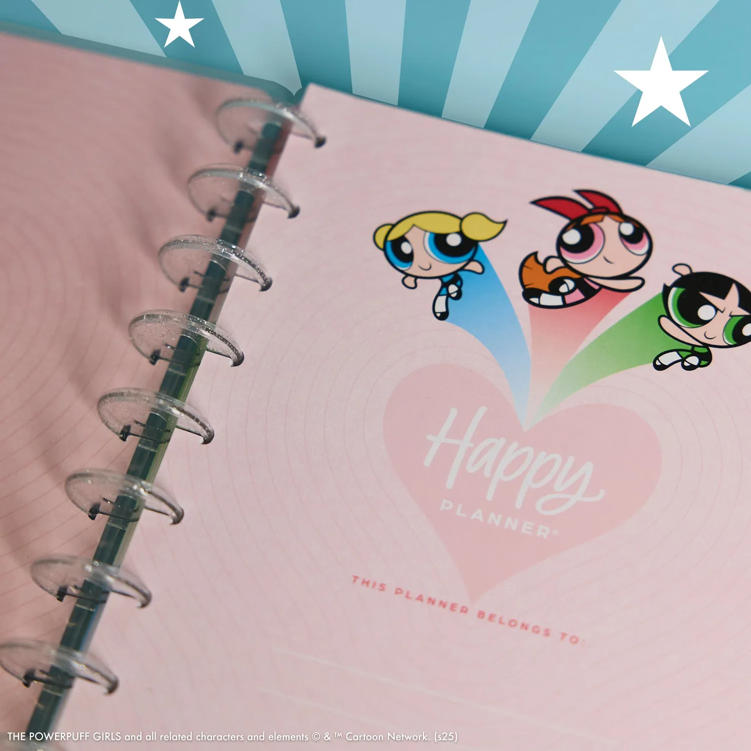 Happy Planner Powerpuff Girls 2026-2027 agenda Classic dashboard 12 mois