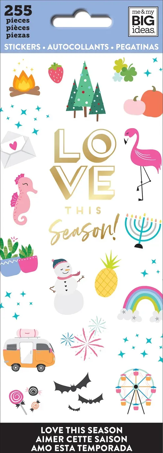 Happy Planner Love This Season mini stickers 255 pièces