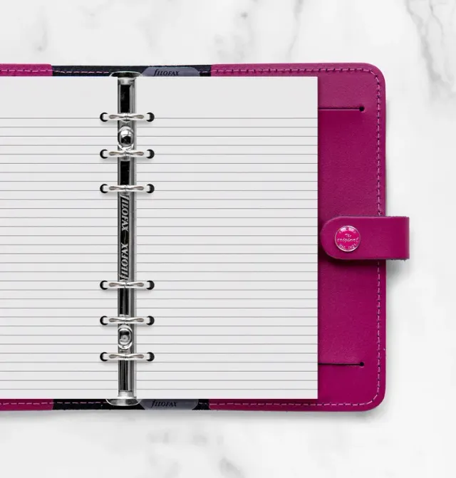Filofax Classic bloc-notes ligné blanc Personal 50 feuilles