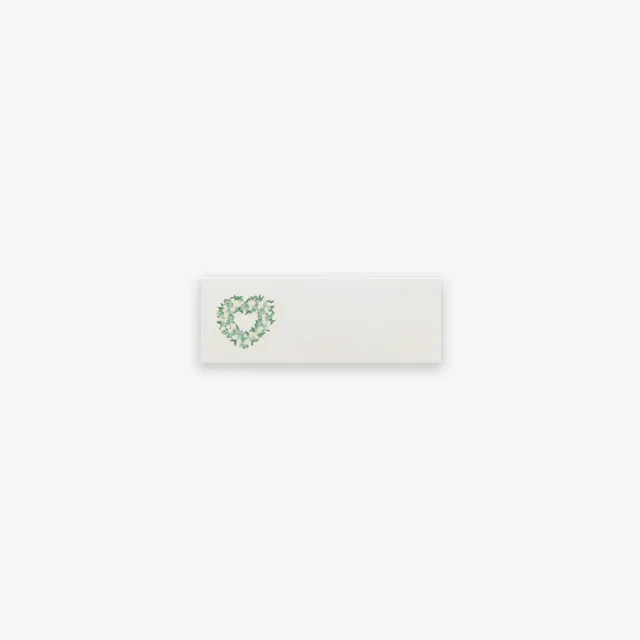 Kartotek Flower Heart marque-places lot de 10 fleuri