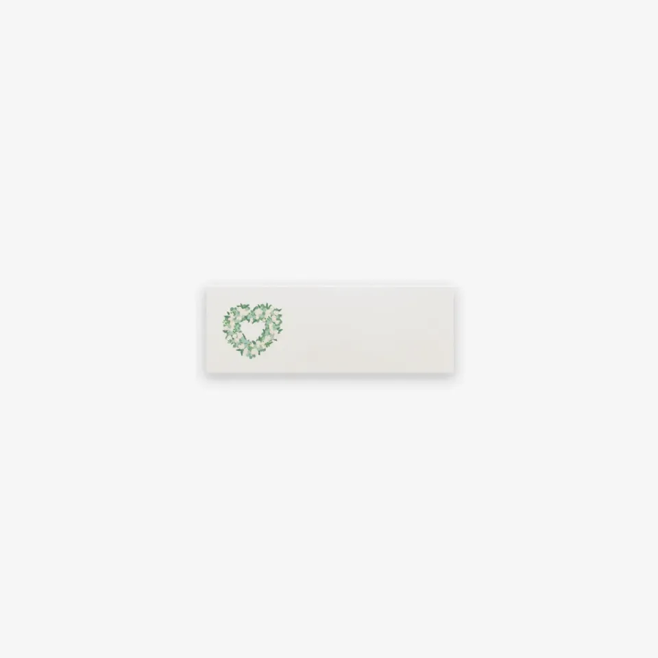 Kartotek Flower Heart marque-places lot de 10 fleuri