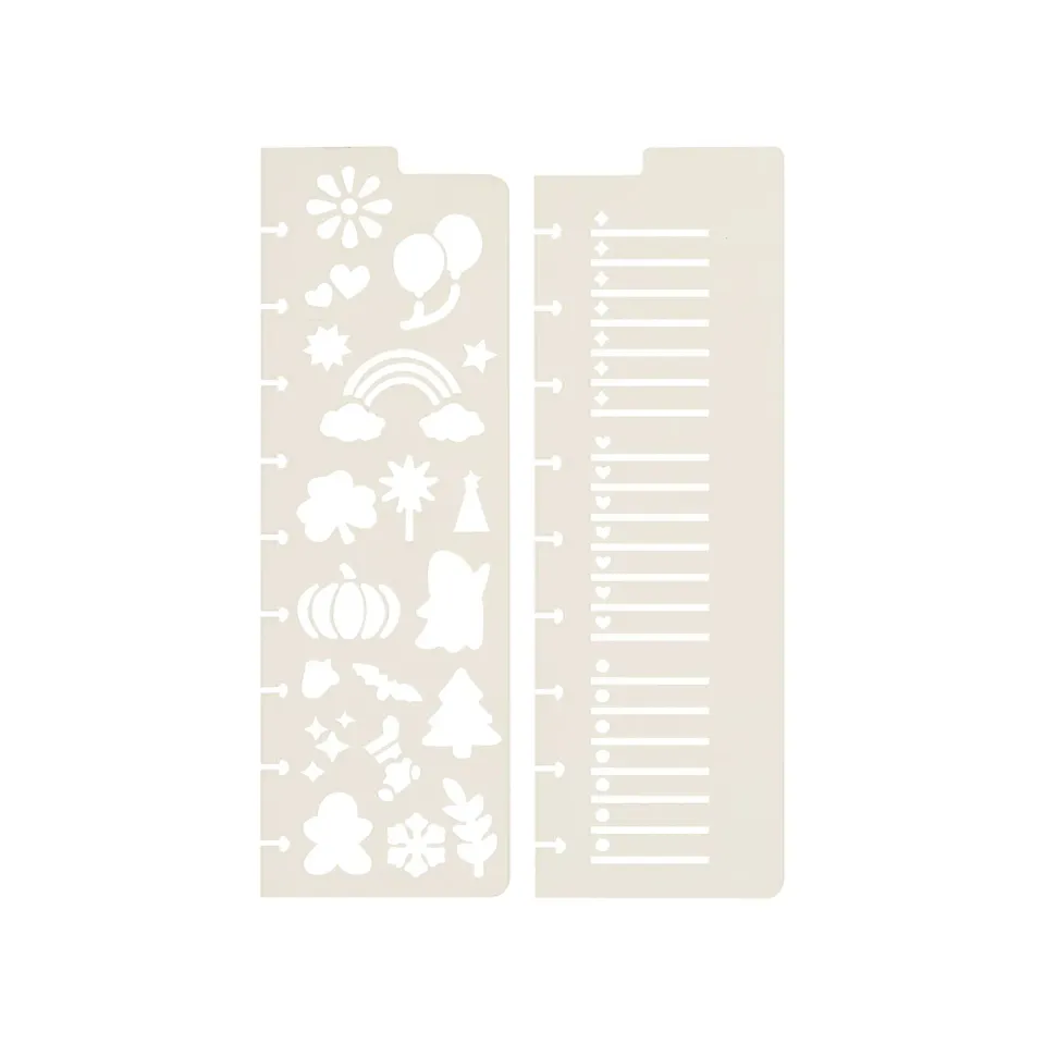 Happy Planner Seasonal marque-pages pochoirs lot de 2
