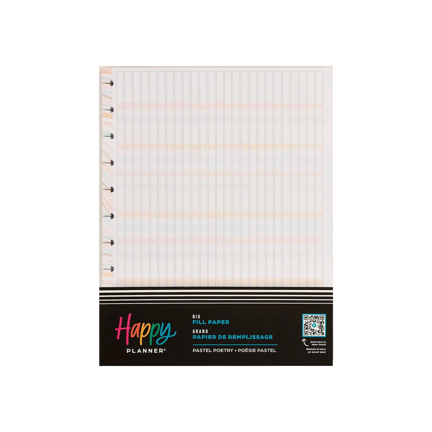 Happy Planner Pastel Poetry Big papier checklist 40 feuilles