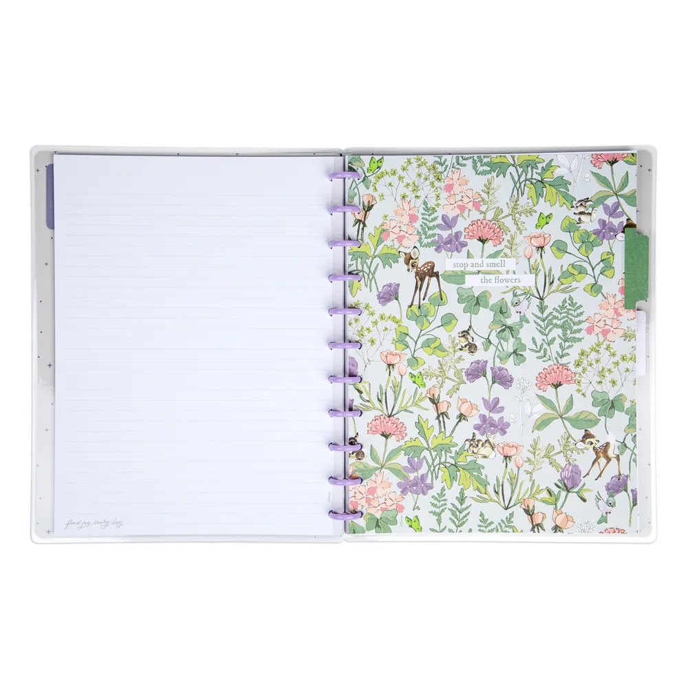 Happy Planner Bambi Springtime carnet Big pointillé ligné 60 feuilles
