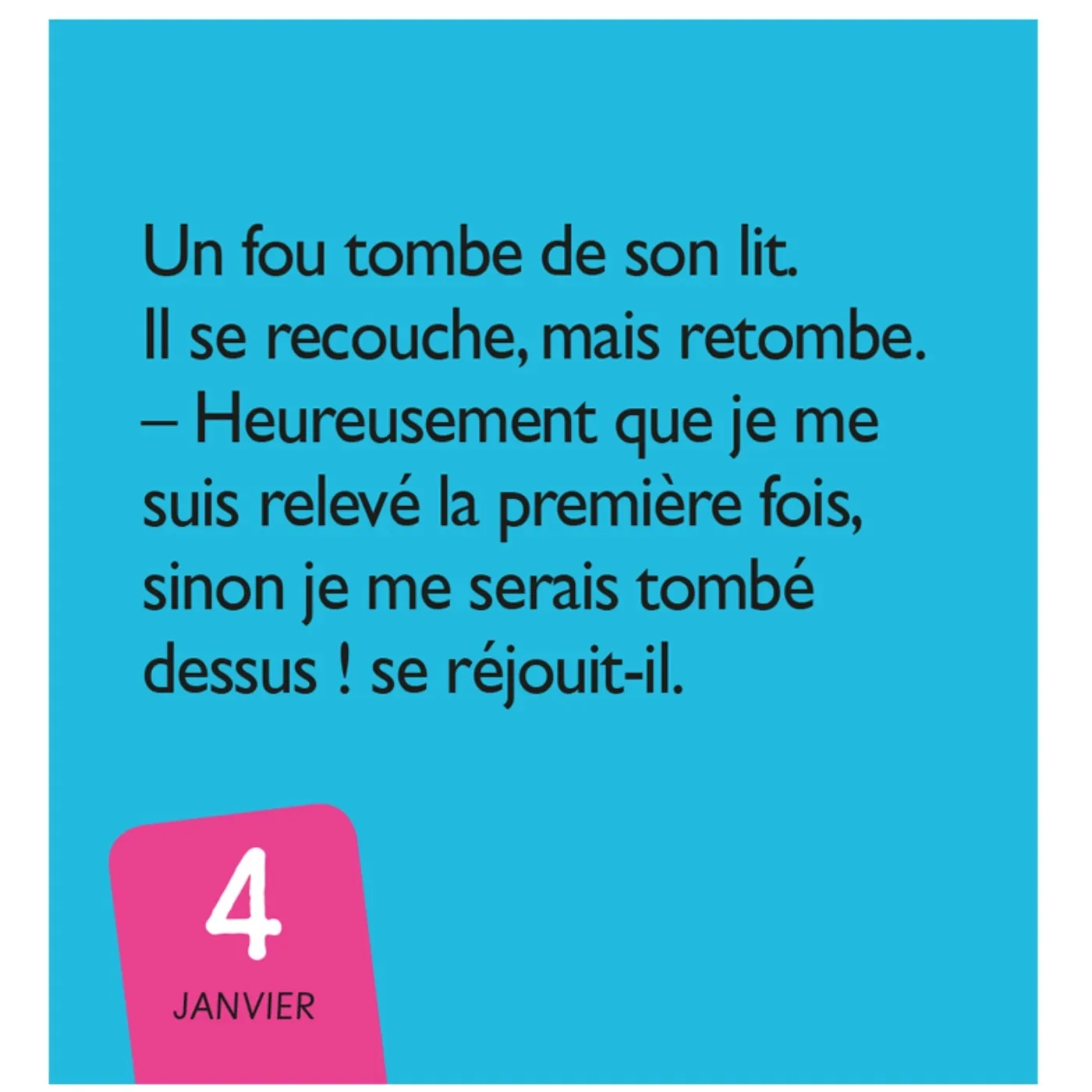 365 blagues de fous Mini calendrier enfant blagues récré