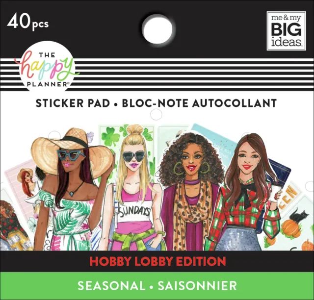 Happy Planner Rongrong mini autocollants Seasonal 40 pièces